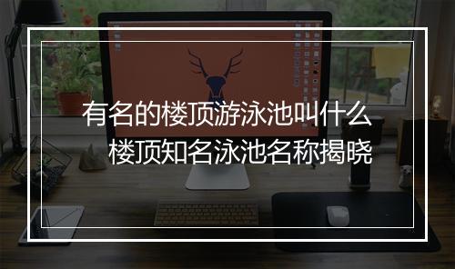 有名的楼顶游泳池叫什么　楼顶知名泳池名称揭晓